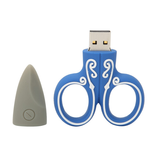 Χαριτωμένη μονάδα flash USB με σχέδιο καινοτομίας, κινούμενα σχέδια, ψαλίδι, σχήμα 1