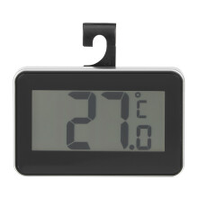 Compacte, lichtgewicht digitale koelkastthermometer met aan/uit-knop, gemakkelijk afleesbaar scherm, waterdicht ontwerp, meet de interne temperatuur