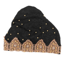 Turbante feminino elegante e brilhante, macio, elástico, confortável e respirável, ideal para uso diário e para presentear.