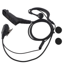 Zwei-Wege-Funkgerät-Headset für Motorola XPR APX-Serie, klare Klangübertragung, Pilz-Ohrhörer mit Sprechtaste, Edelstahlclip, D-förmiger
