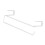 2Pcs White Wardrobe Storage Rack Iron Wire Under Cabinet Hanging Shelf 1