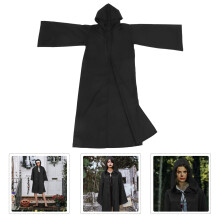 5Pcs Black Cosplay Cloak Comfortable Polyester Halloween Party Cape