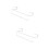 2Pcs White Wardrobe Storage Rack Iron Wire Under Cabinet Hanging Shelf 7