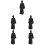 5Pcs Black Halloween Costume Cape Kids Performance Durable Polyester 8