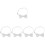 5Pcs Durable White Polyester Bow Ties for Kids Formal and Performance 7