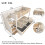 Double Bunk Bed with Storage Stairs&Hydraulic Lift 2