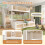 Double Bunk Bed with Storage Stairs&Hydraulic Lift 5