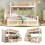 Double Bunk Bed with Storage Stairs&Hydraulic Lift 7