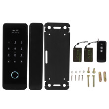 Inteligentny zamek do drzwi przesuwnych, klawiatura z odciskiem palca, Bluetooth, karta IC, cyfrowy klucz, zdalny zamek, wodoodporny, bezkluczykowy,
