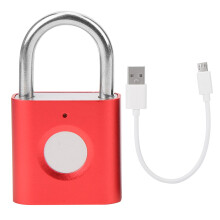 Fingerabdruck-Vorhängeschloss, schlüsselloses Schloss, USB-aufladbar, Mini-Größe, hohe Festigkeit, wasserdicht, rostfrei, geringer