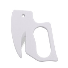 Brevåbner med nøglering, kuvertåbner, let, bærbar pakkeåbner, barberblad, sikker, skarp, praktisk, kontornødvendig, moderne design