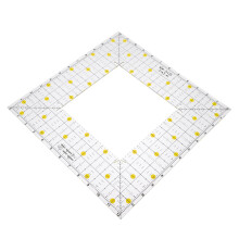Quilting Ruler with Hollow Center for Precise Sewing, Patchwork and Dressmaking Measurements