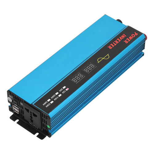 Ελαφρύς μετατροπέας καθαρού ημιτόνου DC12V σε AC110V Αθόρυβη ψύξη Προστασία από 1