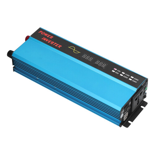 Ελαφρύς μετατροπέας καθαρού ημιτόνου DC12V σε AC110V Αθόρυβη ψύξη Προστασία από 2