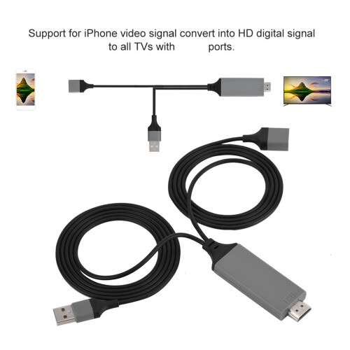 Προσαρμογέας Lightning σε HDMI για iPhone, iPad, iPod, με πιστοποίηση MFi, ψηφιακός προσαρμογέας AV 1
