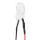 Προ-καλωδιωμένη ενδεικτική λυχνία LED 10mm 24V με μεταλλική βάση που δείχνει 7