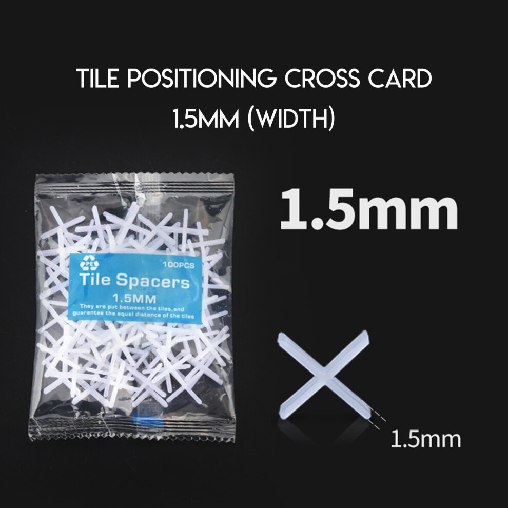 Tile Spacers For Ceramic Floor Wall Tiles Replaceable Tile Levelers With Smooth Environmentally Friendly Design, Leave-In Cross Grout Spacers To 9358999994253