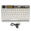 Teclado Bluetooth sem fio para escritório e casa, teclado mecânico com design ergonômico e teclas redondas retrô, compatível com Windows, Mac e 1