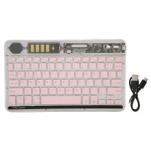 Teclado Bluetooth sem fio para smartphones, tablets e laptops, design compacto, fino e silencioso com teclas silenciosas e conexão rápida de até