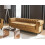 Beliani Sofa 3 Seater CHESTERFIELD Velvet Gold 6