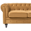 Beliani Sofa 3 Seater CHESTERFIELD Velvet Gold 2