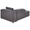 Beliani Right-Hand Chaise Longue BRANDE Fabric Black 5