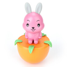 Conejo de juguete antiestrés en una zanahoria, suave al tacto y con un diseño adorable. Material duradero. Entretenimiento divertido para niños y
