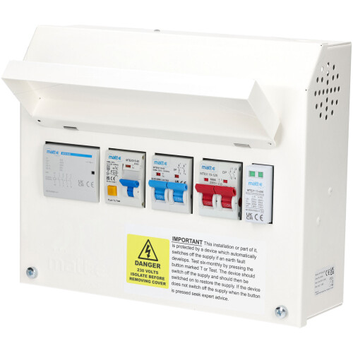 matt:e SP-RC100-SPD SP EV unit with Type 2 SPD, RCBO and load limiting: 100A