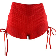 Sexy booty shorts voor dames met scrunch-effect, hoge tailleband, plooien, ademende stof, squat-proof en buikcontrole.