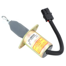 Solenoidový ventil na vypnutie motora pre palivové motory, 12V vysokovýkonný náhradný diel so stabilnou prevádzkou, odolný oceľový kryt