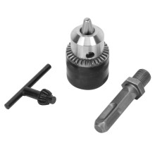 Mandrin de perçage pour convertisseur de clé à chocs pneumatique, mandrin à 3 mors à clé avec filetage de haute précision et trous coniques,