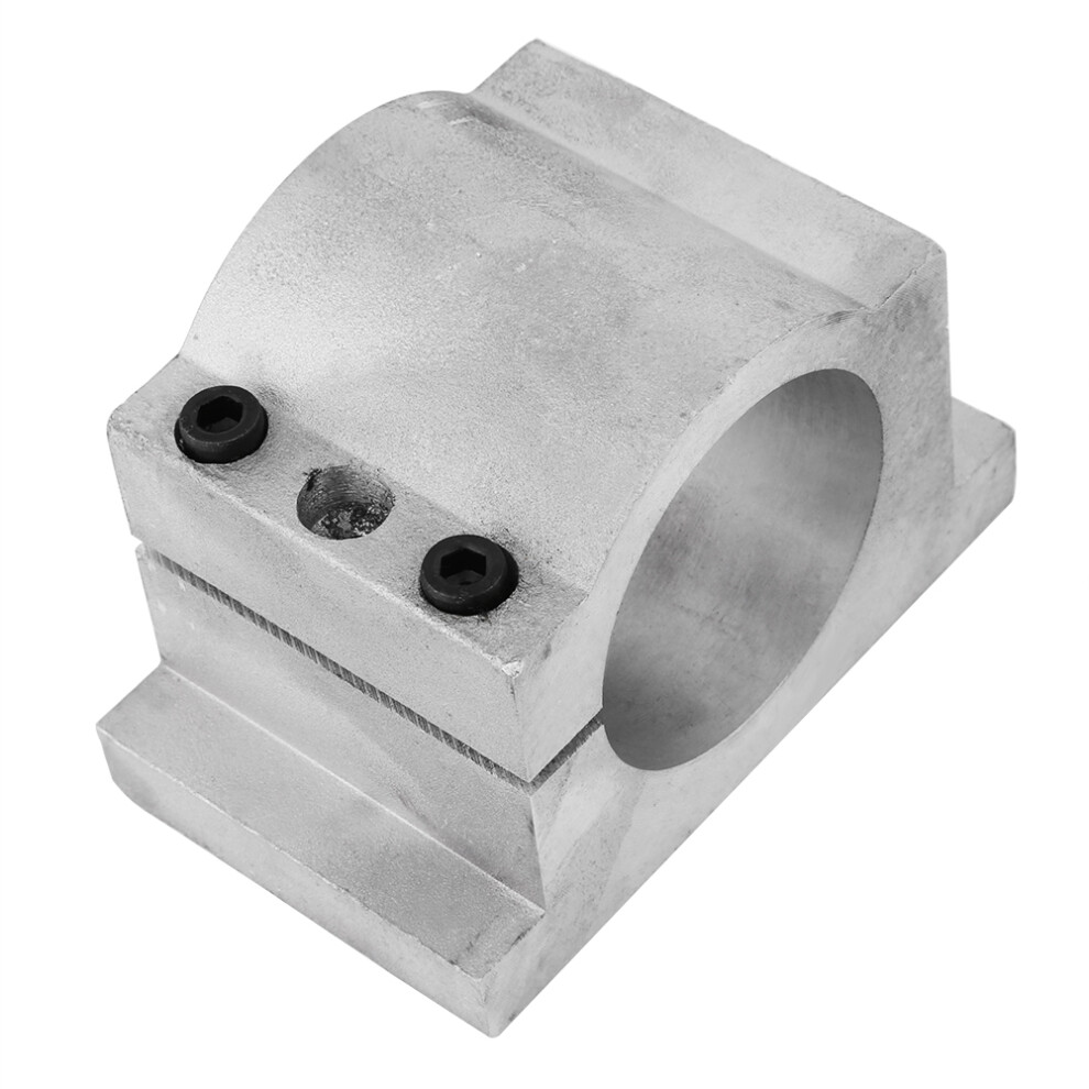 Spindle Motor Mount Bracket Clamp, Cast Aluminium Material Cnc Engraving Machine Mounting Fixture With Screws, Durable Construction For 3D Printing 9358999003634