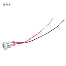 Wasserdichte 12V-Warnleuchte, rote Kontrollleuchte, hochwertiges, vernickeltes Messing, LED-Warnleuchte für Fahrzeuge, vibrationsfest, IP65.