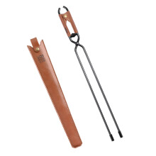Campfire Tongs Heavy Duty Fireplace Log Grabber for Indoor Outdoor Firewood Handling Camping