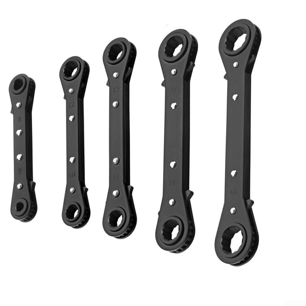 Ratcheting Wrench Set Chrome Finish Slim Head Multisize 6Mm8mm For Automotive 9044945653830