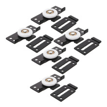5 Pack Sliding Door Roller Wheels HeavyDuty Closet Cabinet Track Rollers for Wardrobe Furniture Cold Rolled Steel