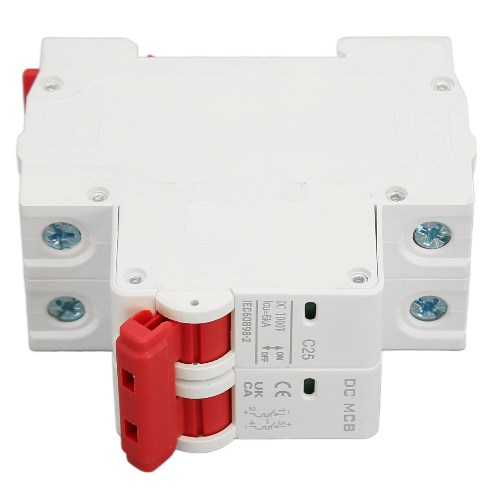 6000A 2P Dc Mini Circuit Breaker 25A For Solar Pv Dc1000v 8481381038561