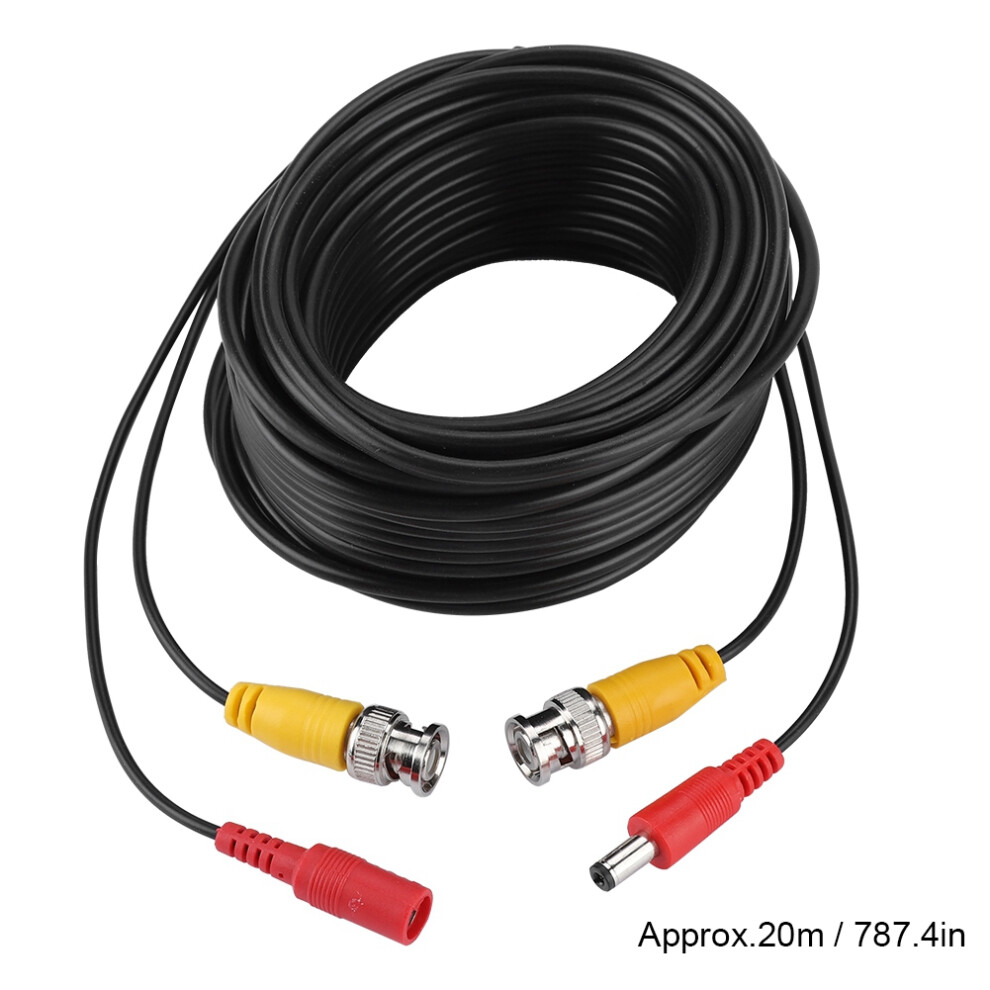 Security Camera Extension Cable, Plug And Play Installation Bnc Video Power Cable For Cctv Surveillance System, Reliable Signal Transmission Siamese 9358999006727