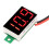 DC Voltage Tester Mini Digital Voltmeter LED Display High Precision Two Wire Connection Battery Monitor with Stable Performance Panel Mount - 5PCS 2