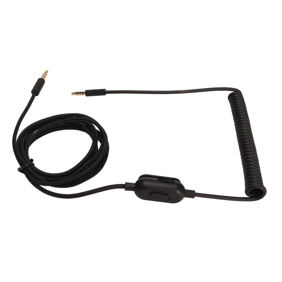 3.5Mm Male To Male Coiled Sound Cable For Logitech Gpro G233 G433 Headphones 4051381039345