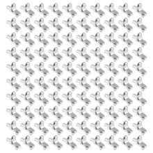 100 Peças de Suporte de Prateleira para Armários, Pinos Laminados de Vidro, Pinos Banhados A Níquel, Suporte de Fixação, Ferragens de Móveis