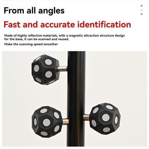Magnetic Marking Hexagonal Sphere 10 3D Scanner Target Points Reflective Marking Points   10pcs 1