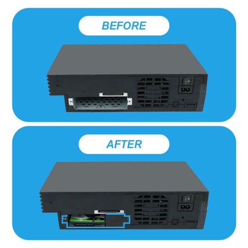 Atualize o Suporte de Disco Rígido HDD SSD de 2,5 Polegadas com Parafusos para  2 PS2 SCPH-30000 e SCPH-50000 Fat Game Console 2