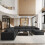 Three-Seater DIY Combination Corduroy Sofa 12