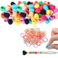 Perles de Cheveux en Silicone pour Enfants et Filles, Perles de Tresse pour Cheveux, Perles Souples et Colorées en Vrac.