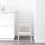 Wooden Step Stool 2 Step Solid Wood with Handle NonSlip Legs for Home Indoor Use White 2