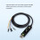 Waveshare Cavo per Modulo Seriale Industriale da USB A TTL (D) FT232RNL 300bps-3Mbps per Modulo di Debug Della Porta Seriale Raspberry Pi 5 7