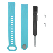 Correa de silicona suave para accesorios de pulsera de actividad, resistente al sudor, ligera y duradera, correa deportiva resistente al agua con