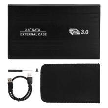 Adaptador conversor SSD externo, gabinete para disco rígido externo USB 3.0 com protocolo UASP, compatível com HDD/SSD SATA de 2,5 polegadas,