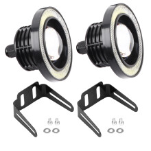 COB-LED-Nebelscheinwerfer für Autos, Angel Eyes Halo Ring, weiß, hohe Lumen, wasserdicht IP65, universelle Passform, Tagfahrlicht mit
